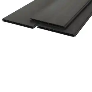 Sichtschutzzaun-Element Paneel XL 3 Stück WPC Anthrazit 177 cm x 29 cm x 2,1 cm