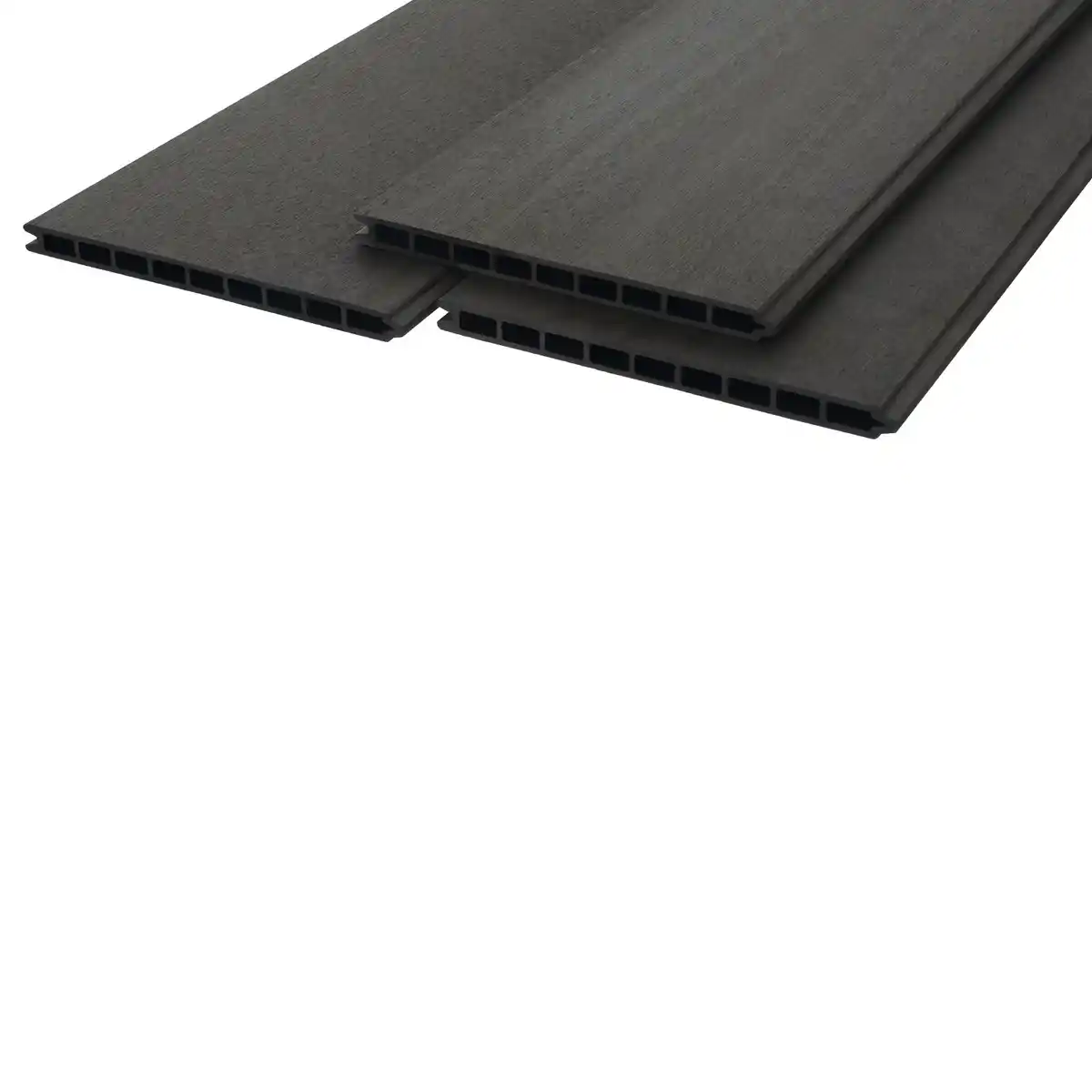 Bild 1 von Sichtschutzzaun-Element Paneel XL 3 Stück WPC Anthrazit 177 cm x 29 cm x 2,1 cm