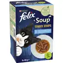 Bild 1 von felix Katzen-Nassfutter, Soup Tender Strips, 6x48 g, Geschmacksvielfalt Wasser