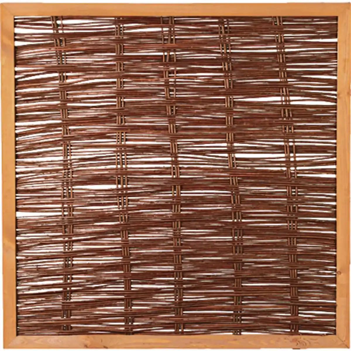 Bild 1 von T & J Weidengeflechtzaun Fako mit umlaufendem Rahmen 120 cm x 120 cm