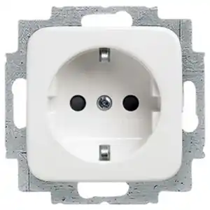 Busch-Jaeger Steckdosen-Einsatz, Reflex SI, LxBxH: 7 x 7 x 4 cm, Weiß