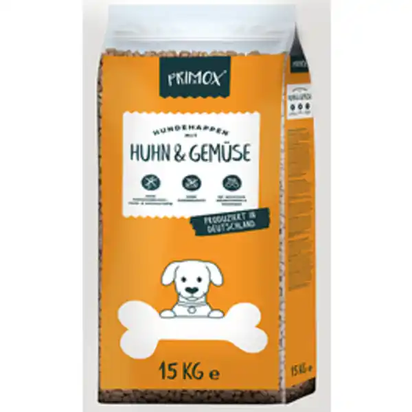 Bild 2 von PRIMOX Hundetrockenfutter, Huhn & Gemüse, 15 kg