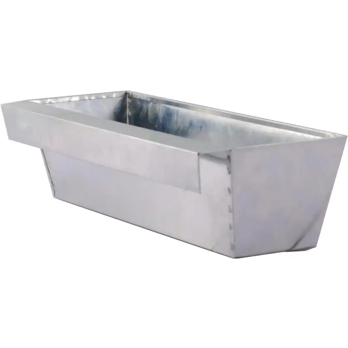 Bild 1 von Zink-Blumenkasten für Palettenbau 38 cm x 13 cm x 9,5 cm Silber
