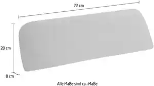 W.SCHILLIG Sofakissen run, Nierenkissen, Breite 72 cm