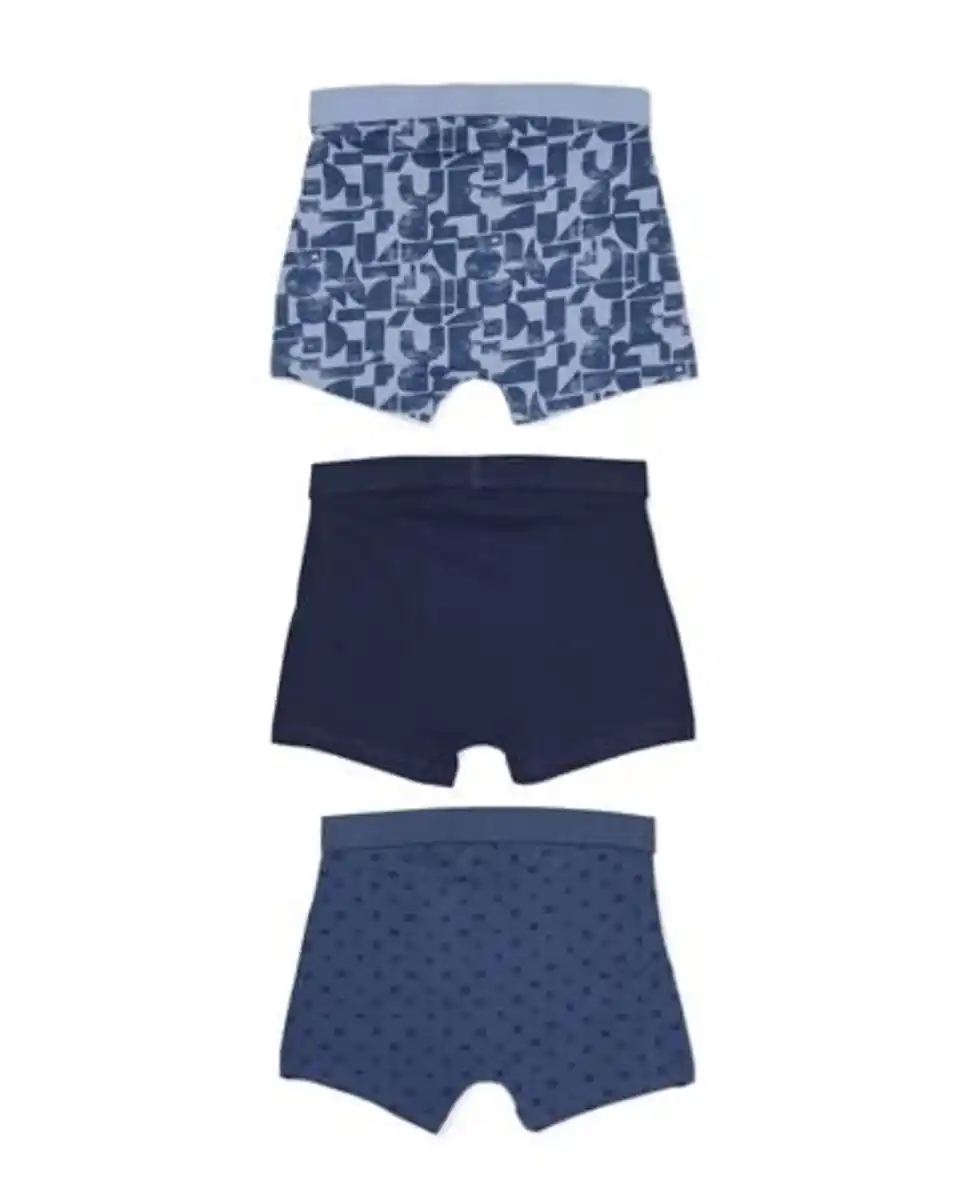 Bild 1 von Kinder-Boxershorts Klecks – 3 Stück blau