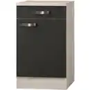 Bild 1 von Optifit Küchen-Unterschrank Faro220 50cm Anthra. Akazie NB Auszug+ 1 Tür