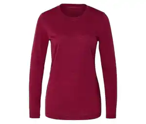 Funktionsshirt mit Merinowolle, rot