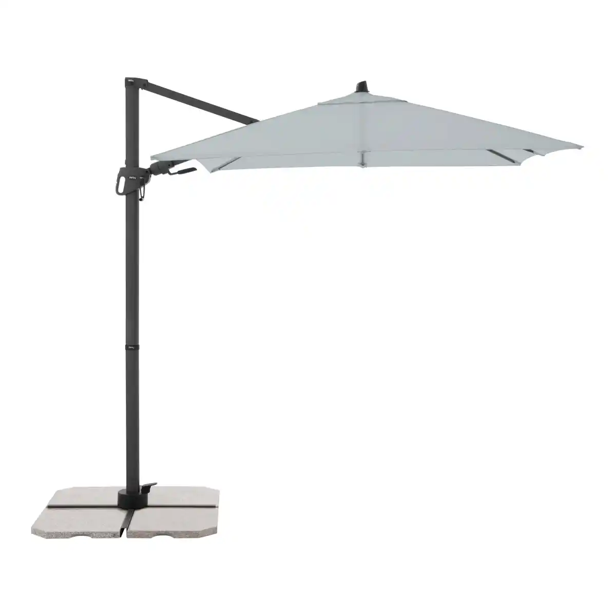 Bild 1 von Derby Kurbel-Pendelschirm DX ca. 210 cm x 210 cm Hellgrau