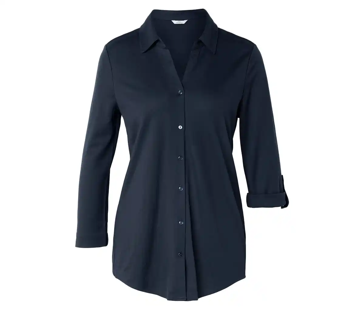 Bild 1 von Piqué-Jerseybluse, dunkelblau
