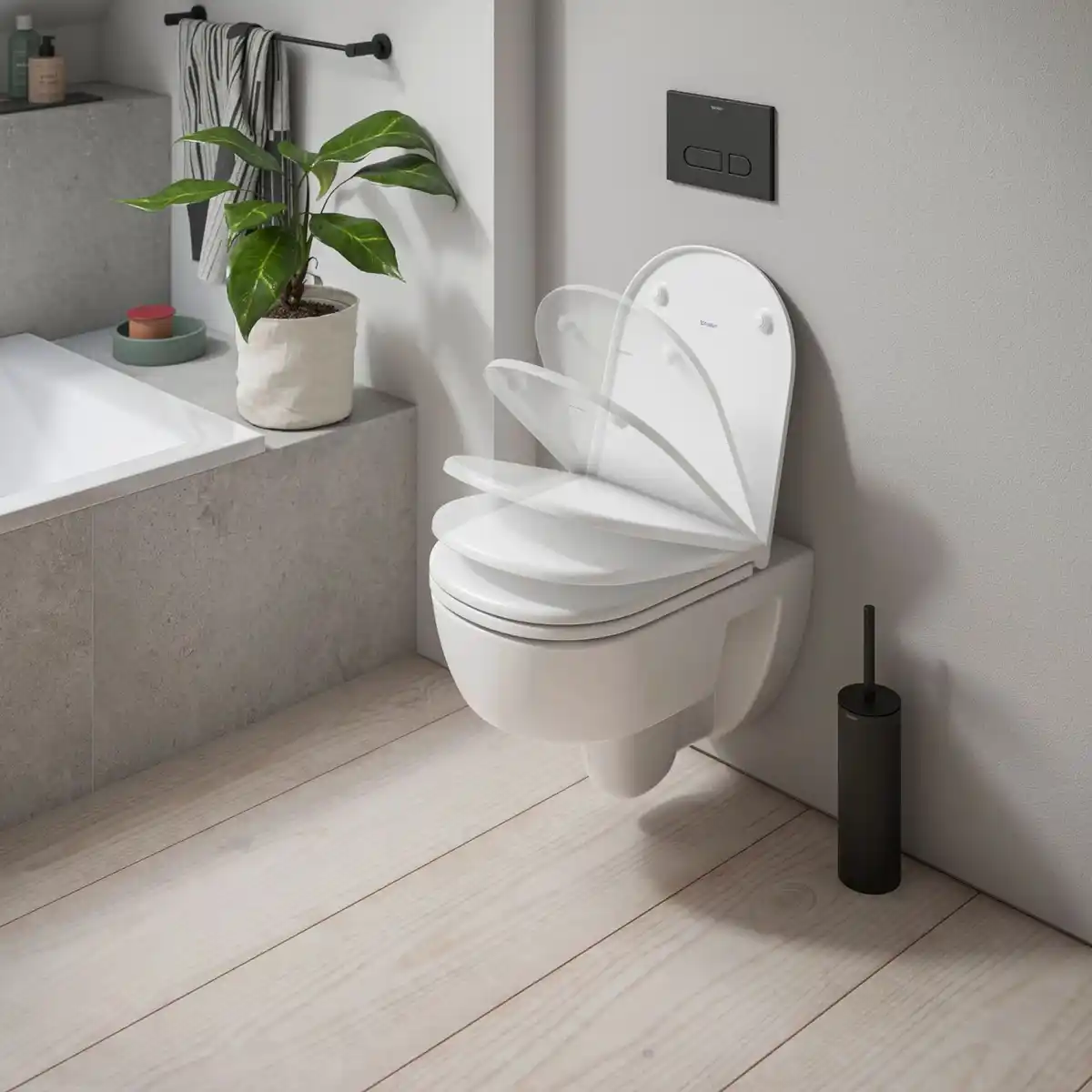 Bild 4 von WC-Set D-Code wandhängend Weiß Hochglanz 540 mm