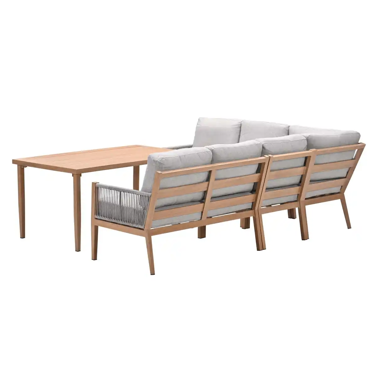 Bild 2 von Garden Impressions Lounge-Dining Set Sardinia 5-tlg Light Teaklook