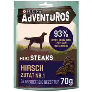 AdVENTuROS™ Hundesnack »Adventuros«, Hirsch, 70 g