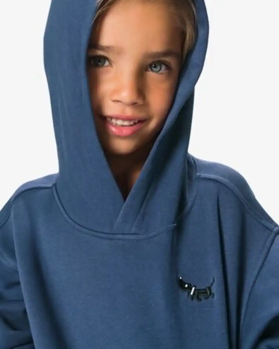 Bild 4 von Takkie-Kinder-Hoodie aus Sweatstoff blau