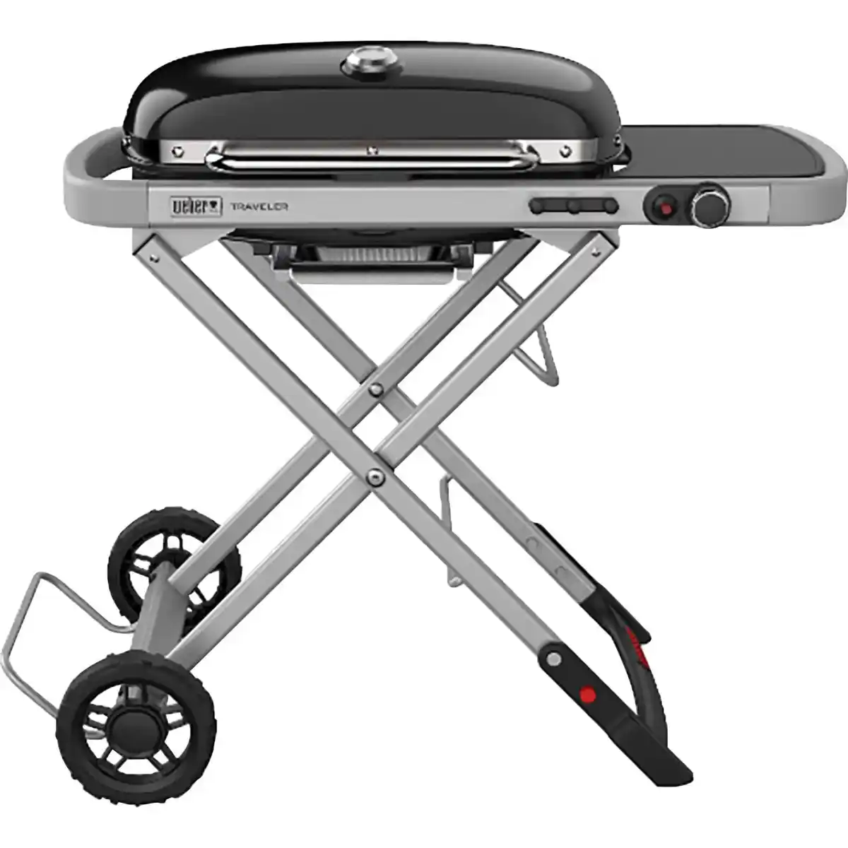 Bild 1 von Weber Camping-Gasgrill Traveler mit 1 Brenner und Rollwagen Schwarz