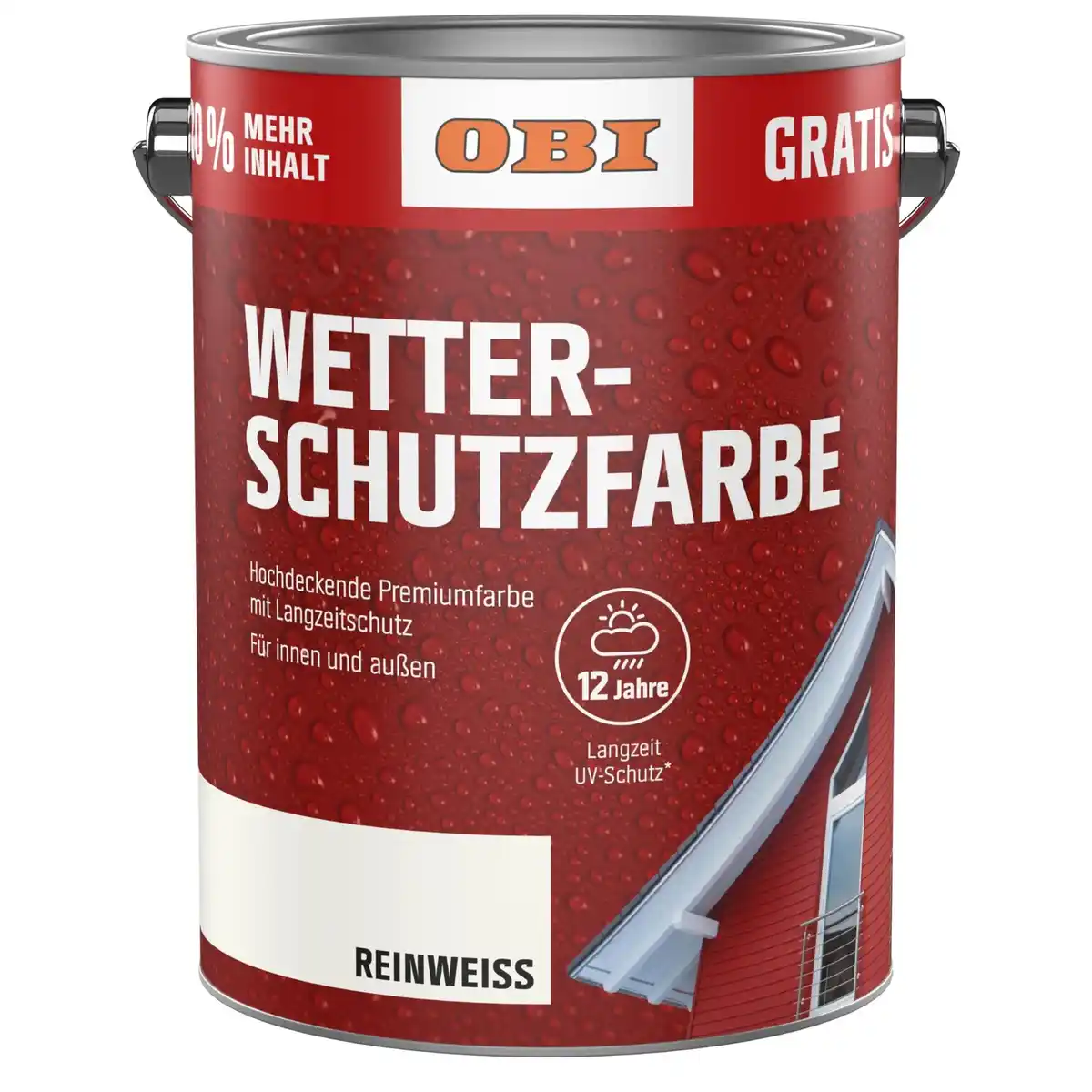 Bild 1 von OBI Wetterschutzfarbe 3 l Reinweiß