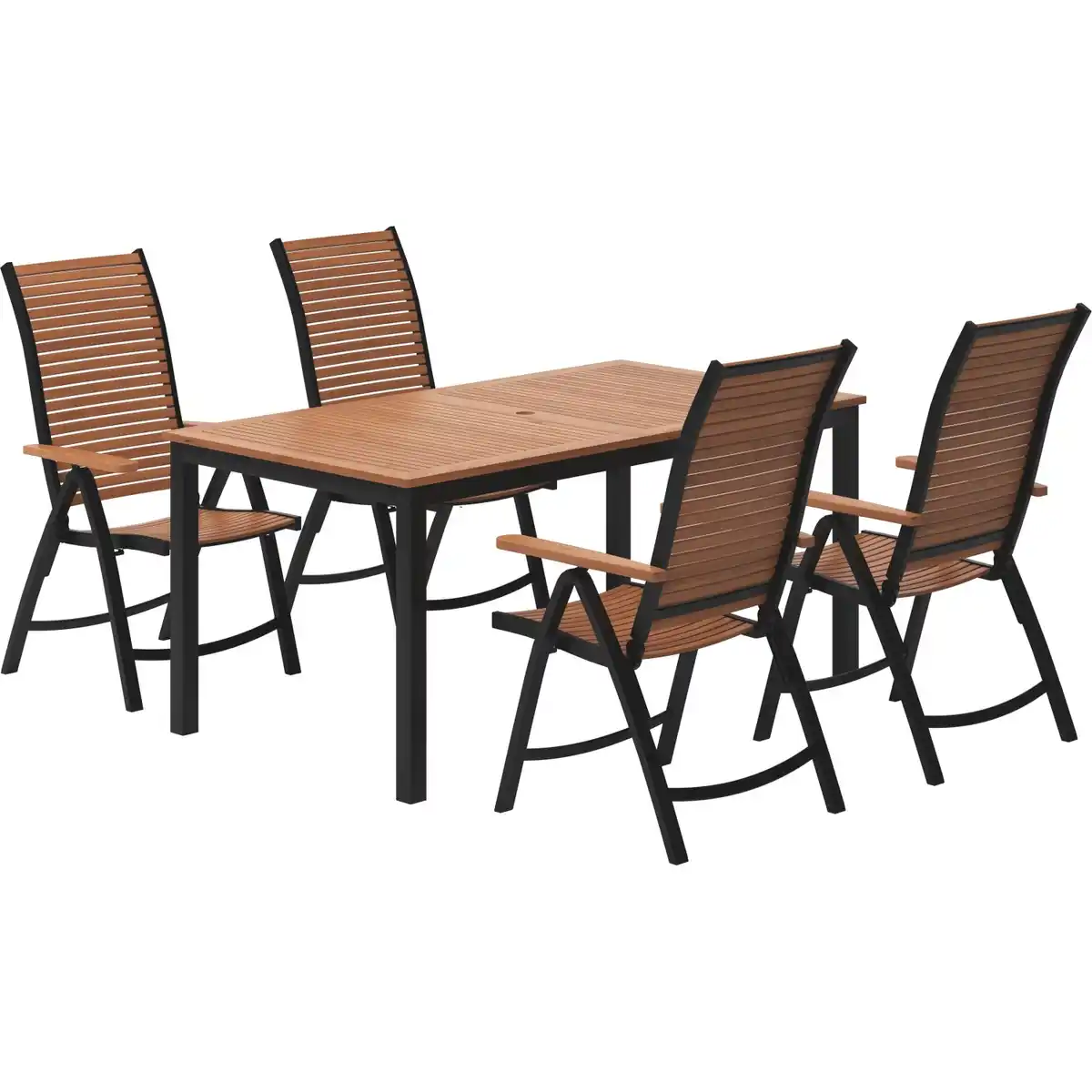 Bild 2 von Sitzgruppe Bonlee 5-tlg. Aluminium Grau
