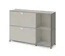 Bild 1 von Sideboard Metall »CN3 Slim Line« mit 2 Klappfächern, hellgrau