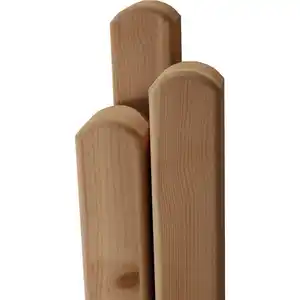 Zaunpfosten Rundkopf Douglasie/Lärche 100 cm x 9 cm x 9 cm Natur