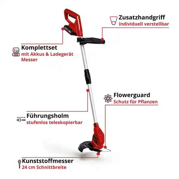 Bild 3 von Einhell Power X-Change Akku-Rasentrimmer GC-CT 18/24 Li mit 2 Ah-Akku