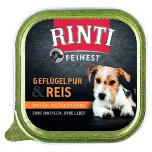 RINTI Hunde-Nassfutter »Feinest«, Geflügel/Reis, 150 g