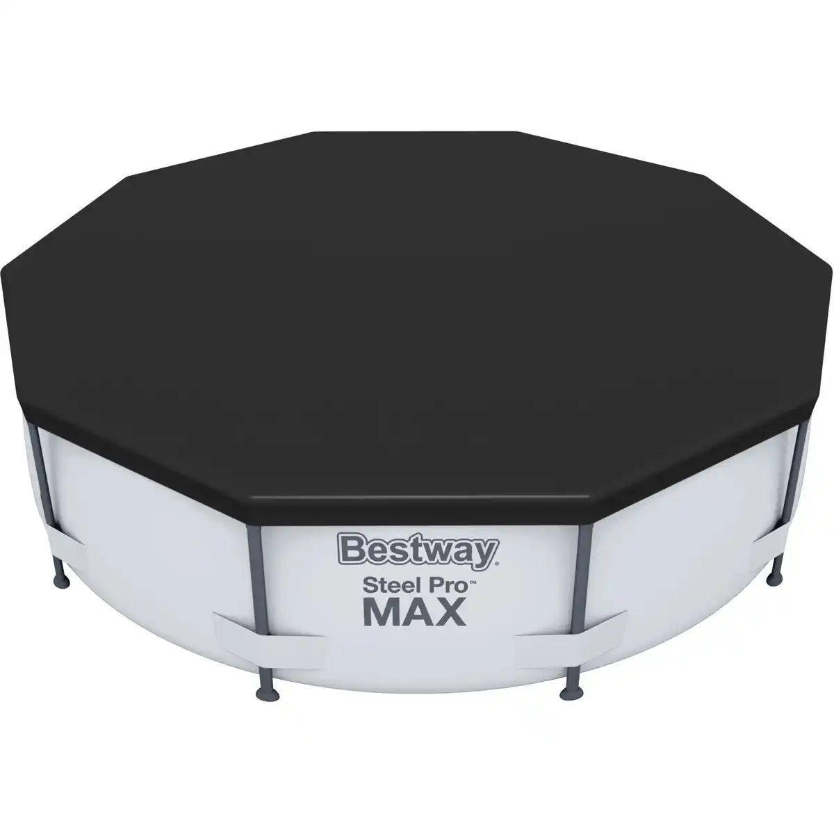 Bild 1 von Bestway PVC-Abdeckplane für Pools Ø 305 cm Schwarz rund