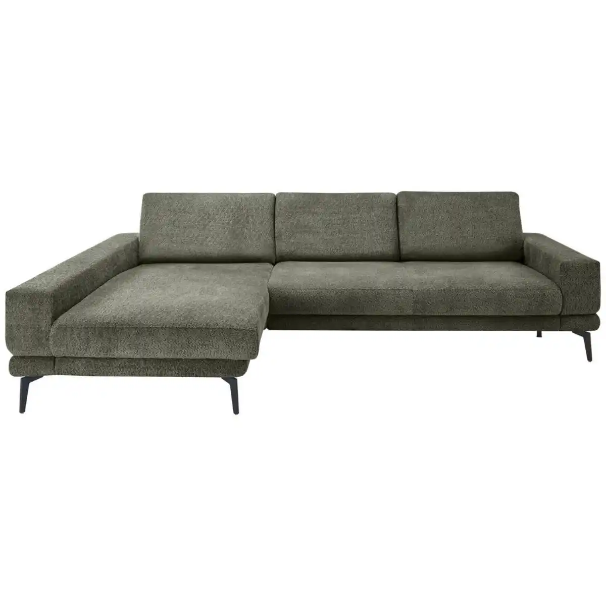 Bild 1 von SetOne by Musterring Ecksofa, Olivgrün, Metall, 3-Sitzer, Ottomane links, L-Form, 294x184 cm, Made in EU, Typenauswahl, Fußauswahl, Stoffauswahl, planbar, Sitzqualitäten, seitenverkehrt erhältlic