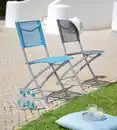 Bild 1 von Gartenstuhl Rüdiger Grau aus Stahl, Anthrazit, Hellgrau