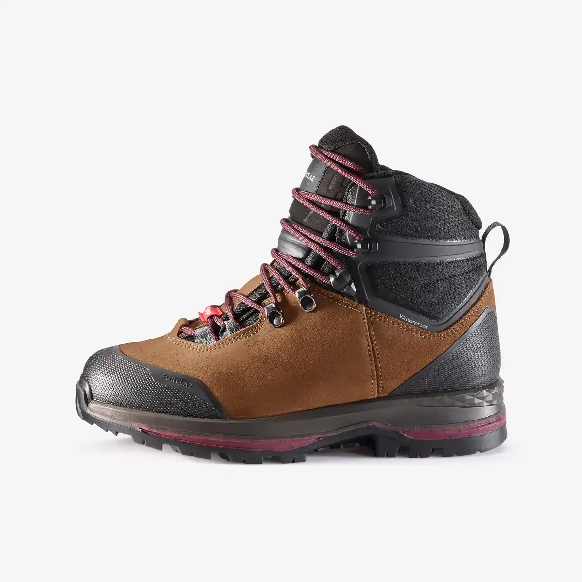 Bild 1 von SIMOND Trekkingschuhe Damen Leder hoch breit wasserdicht - MT100