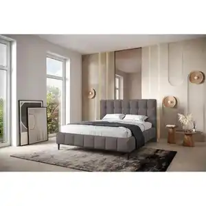 Livetastic Polsterbett, Schlamm, Holzwerkstoff, 160x200 cm, Lattenrost, gepolstertes Kopfteil, Stoffauswahl,nicht verstellbar, alternative Größen erhältlich, Schlafzimmer, Betten, Polsterbetten