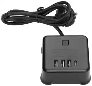 USB-Ladeadapter Äpu in Schwarz max. 40 Watt, Schwarz