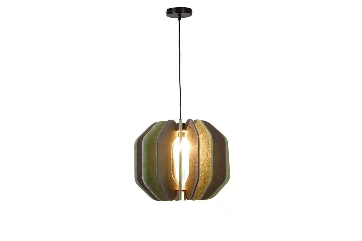 Bild 1 von Hängeleuchte Velvet Green Grau/Grün max. 40 Watt, Grün, Grau