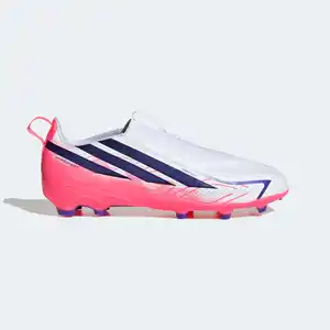 ADIDAS Kinder Fußball Nockenschuhe Laceless FG/MG - adidas F50 Hyperfast League weiß