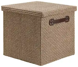 Box mit Deckel Foldable in Braun, Braun, Hellbraun