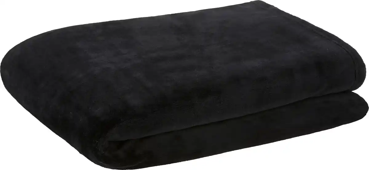 Bild 1 von Kuscheldecke Kuschelix in Schwarz ca. 140x200cm, Schwarz