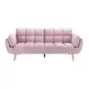 Bild 1 von Schlafsofa Cora Rosa Samt, Rosa