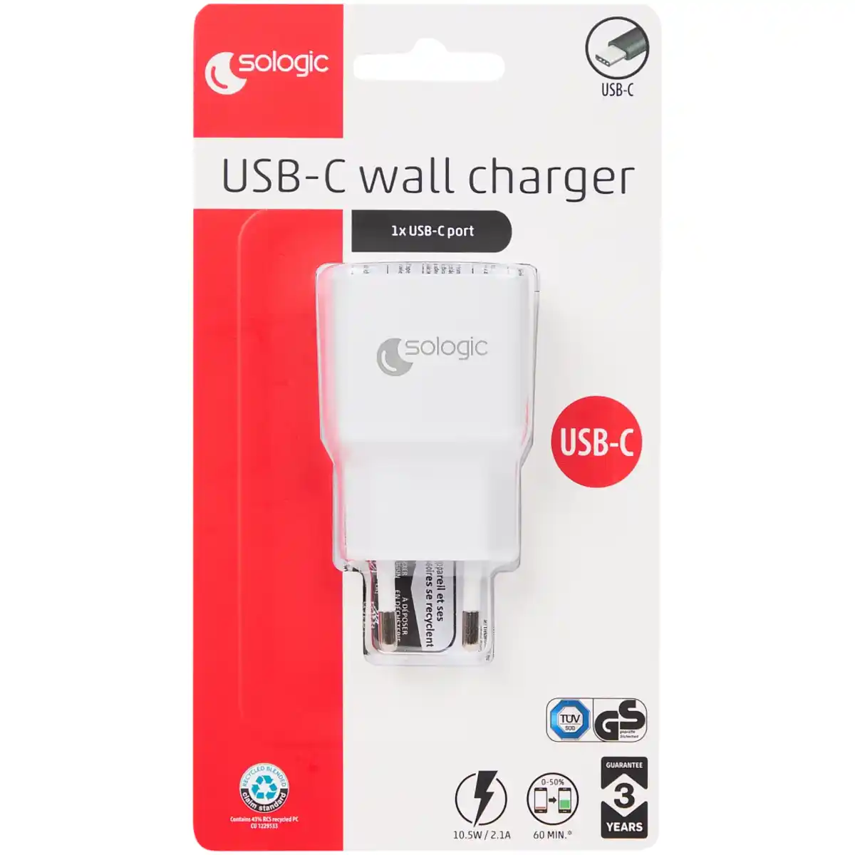 Bild 3 von Sologic USB-Wandladegerät