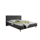 Bild 1 von Livetastic Polsterbett Slade, Anthrazit, Holz, Buche, massiv, 180x200 cm, Made in Germany, für Lattenrost geeignet, Schlafzimmer, Betten, Polsterbetten