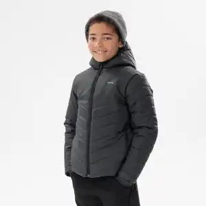 QUECHUA Wattierte Jacke Kinder Gr. 122-170 warm Wandern - MH500 grau