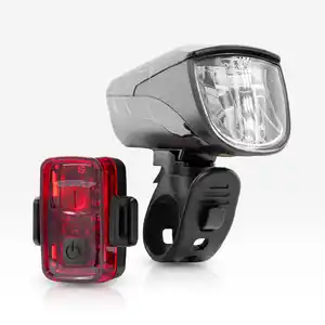 BLUE BIRD Fahrradbeleuchtung Set Front-/Rücklicht Blue Bird 70/30/15 Lux USB
