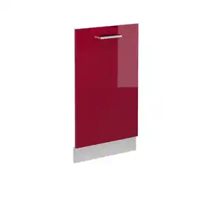 Vicco Frontblende, Rot, Weiß, Holzwerkstoff, Rechteckig, 45x81.8x1.6 cm, Küchen, Küchenmöbel, Küchenschränke, Küchenunterschränke
