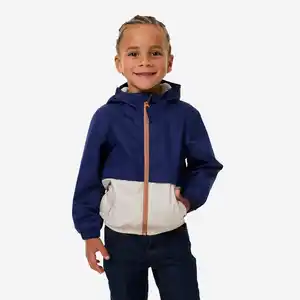 QUECHUA Regenjacke Kinder Größe 92–116 wasserdicht Wandern - MH500 dunkelblau