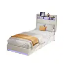Bild 1 von Shopentra Polsterbett, Beige, Holz, 90x200 cm, Schlafzimmer, Betten, Polsterbetten