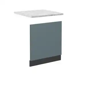 Vicco Frontblende, Blaugrau, Anthrazit, Holzwerkstoff, Rechteckig, 60x57.2x60 cm, Küchen, Küchenmöbel, Küchenschränke, Küchenunterschränke