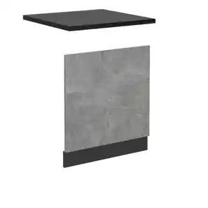 Vicco Frontblende, Grau, Anthrazit, Holzwerkstoff, Rechteckig, 60x57.2x60 cm, Küchen, Küchenmöbel, Küchenschränke, Küchenunterschränke