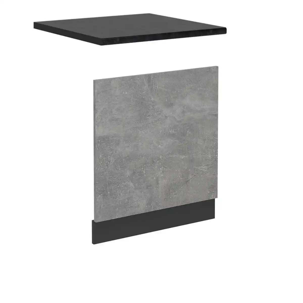 Bild 1 von Vicco Frontblende, Grau, Anthrazit, Holzwerkstoff, Rechteckig, 60x57.2x60 cm, Küchen, Küchenmöbel, Küchenschränke, Küchenunterschränke