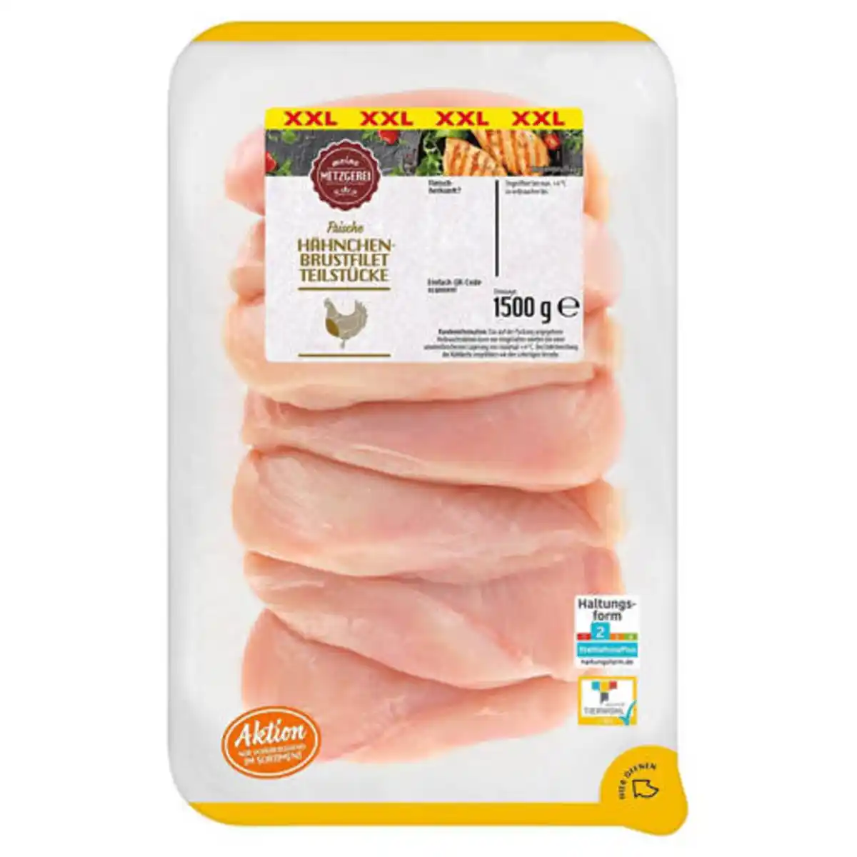 Bild 1 von MEINE METZGEREI Hähnchen Brustfilet 1,5 kg