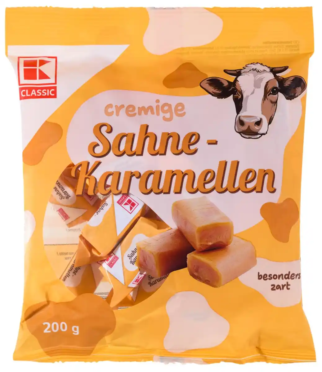 Bild 1 von K-CLASSIC Sahne-Karamellen, 200-g-Packg.