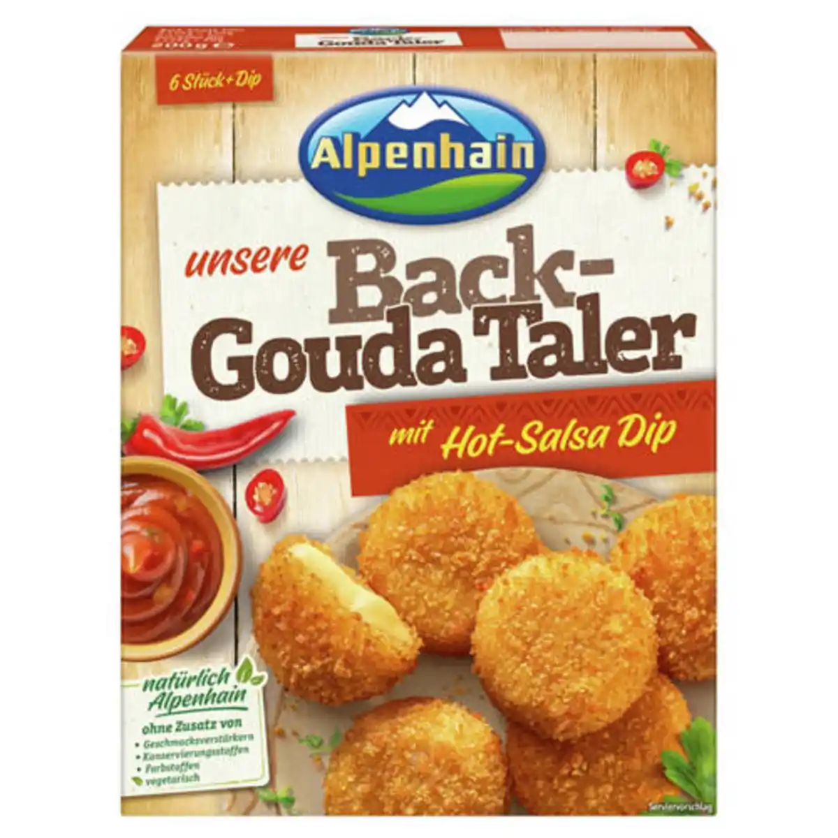 Bild 1 von ALPENHAIN Back-Käse 200 g, Back-Gouda