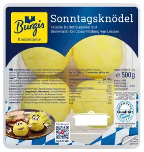 BURGIS Sonntagsknödel oder Knödelinos, 375 - 500-g-Packg.
