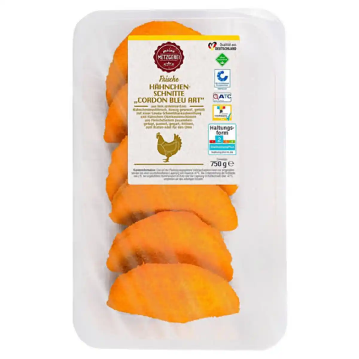 Bild 1 von MEINE METZGEREI Hähchen-Schnitte Cordon Bleu 750 g